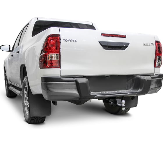 Фаркоп под квадрат для Toyota Hilux VIII 2015-2020/2020-н.в. (шар E; 3500/120 кг) Rival F.5702.001