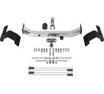 Фаркоп торцевой для Toyota Land Cruiser 200 рестайлинг Executive TRD 2015-н.в. нержавеющая насадка Rival F.5703.005