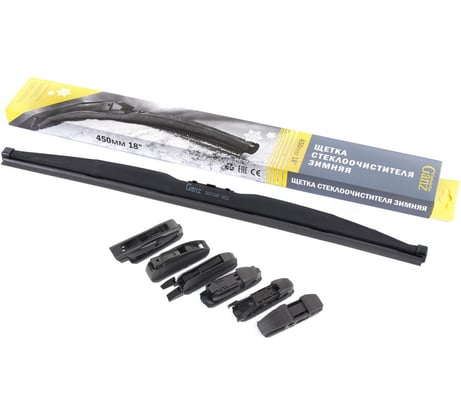 Щетка стеклоочистителя зимняя GANZ 450 мм (6 адаптеров) GIS01045