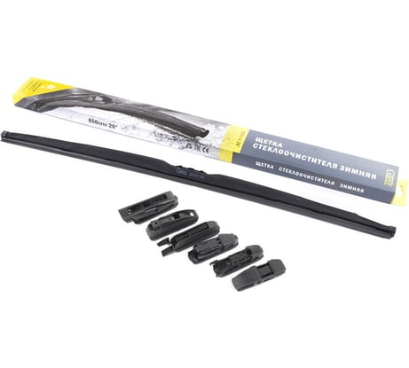 Щетка стеклоочистителя зимняя GANZ 650 мм (6 адаптеров) GIS01043