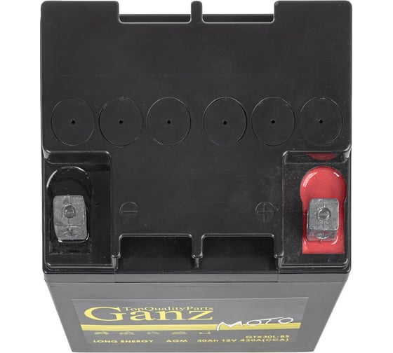 Аккумулятор мото GANZ AGM 30 А/ч, обратная, 168x126x175 мм, CCA430 А GTX30L-BS GN1230