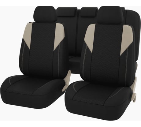 Чехлы GTL Element PRO бежевый, полиэстер + пинэйпл 132767