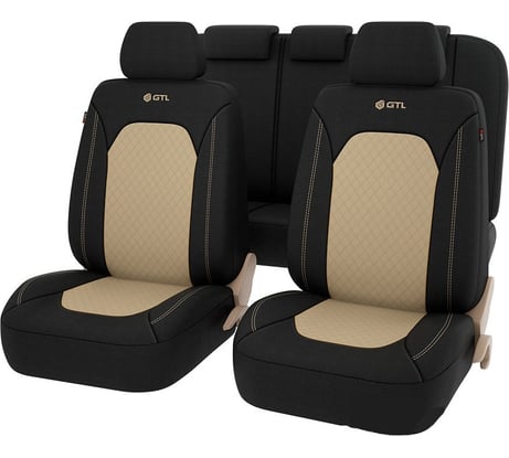 Чехлы GTL Romb бежевый, полиэстер + терморомб 133465