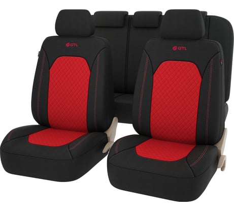 Чехлы GTL Romb красный, полиэстер + терморомб 132692