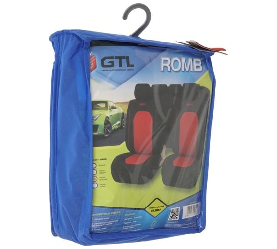 Чехлы GTL Romb красный, полиэстер + терморомб 132692