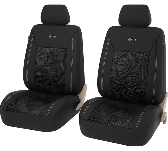 Чехлы GTL Jakkard 2 FRONT черный, полиэстер + жаккард 132682