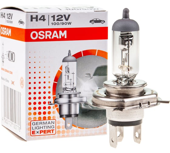 Автолампа Osram H4 (100/90) P43t-38 12V 62204CLC