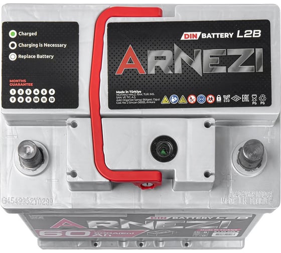 Аккумулятор Arnezi DIN SMF 60 А/ч обратный R+ 242x175x175 L2B EN 600 А E1030600