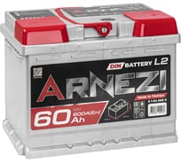 Аккумулятор Arnezi DIN SMF 60 А/ч обратный R+ 242x175x190 L2 EN 600 А E1040600