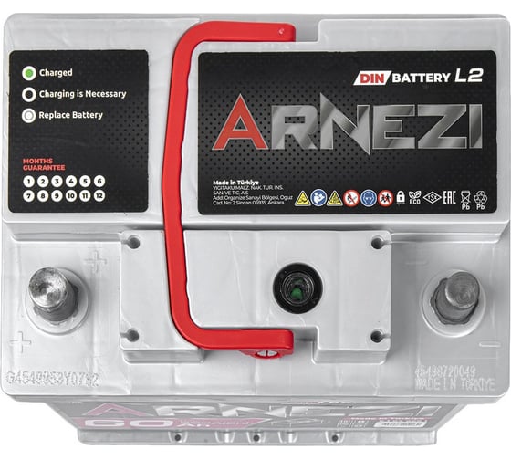 Аккумулятор Arnezi DIN SMF 60 А/ч прямой L+ 242x175x190 L2 EN 600 А E1040601