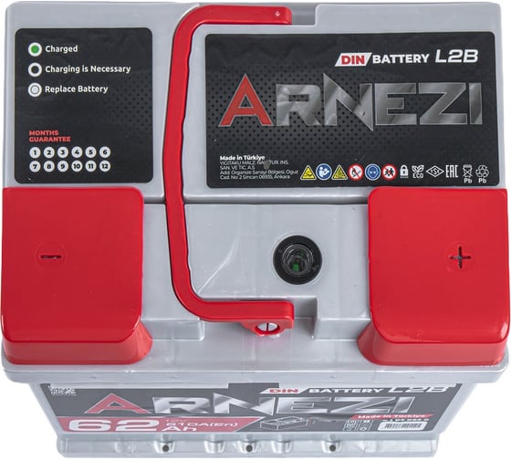 Аккумулятор Arnezi DIN SMF 62 А/ч обратный R+ 242x175x175 L2B EN 610 А E1030620