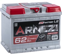 Аккумулятор Arnezi DIN SMF 62 А/ч обратный R+ 242x175x190 L2 EN 610 А E1040620