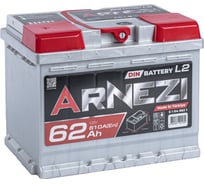 Аккумулятор Arnezi DIN SMF 62 А/ч прямой L+ 242x175x190 L2 EN 610 А E1040621