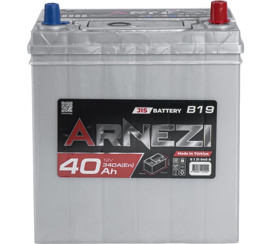Аккумулятор Arnezi JIS SMF 40 А/ч обратный R+ 197x128x225 NS40 EN 340 А E1310400