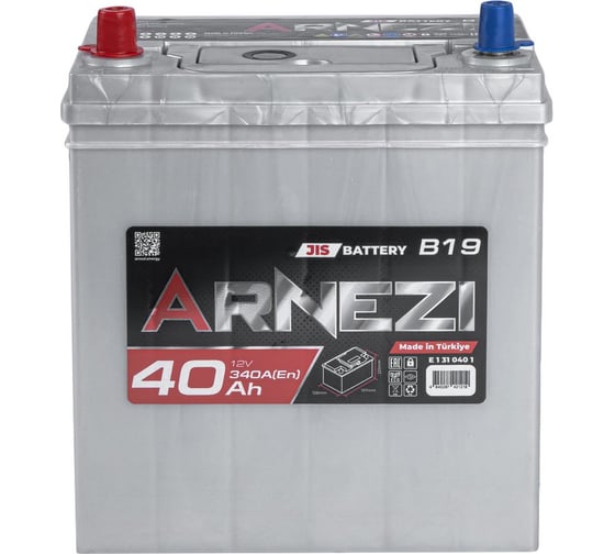 Аккумулятор Arnezi JIS SMF 40 А/ч прямой L+ 197x128x225 NS40 EN 340 А E1310401