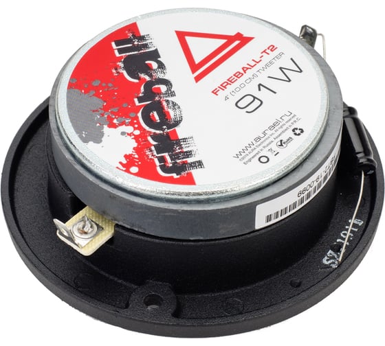 4 ВЧ-драйвер AURA 4 Ом, 3000Hz-20kHz, 100дБ, 51/91 Вт, 1 катушка, монтажная глубина 28 мм Fireball-T2