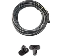 Уплотнитель порогов дверей + клипсы ROSTECO LADA, NISSAN, RENAULT, PEUGEOT, CITROEN (к-т на 4 двери), EPDM 21984