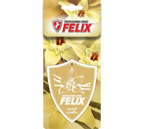 Бумажный ароматизатор FELIX подвесной, нежная ваниль 411040028