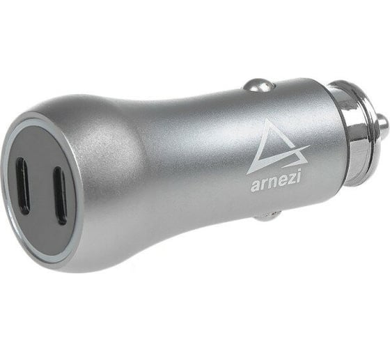 Адаптер автомобильный Arnezi 40W 2xType-С (PD 3.0) 12-24V в прикуриватель A0603018