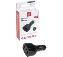 Адаптер автомобильный Arnezi 40W 2хUSB-A 3.1А (QC3.0) + Type-С (PD 3.0) 12-24V в прикуриватель A0603019