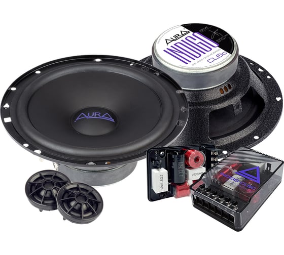 2-полосная компонентная акустика AURA 6,5 (16,5 см) 51/101w, 40Hz - 20kHz, 91db INDIGO-CL6C 1