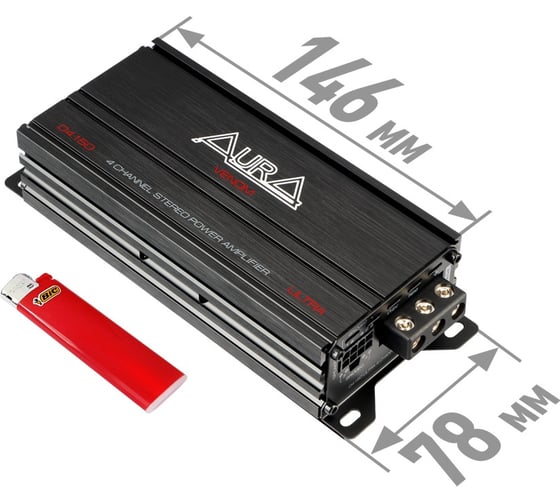 Усилитель мощности 4-канальный AURA 4 x 150 W RMS VENOM-D4.150-ULTRA