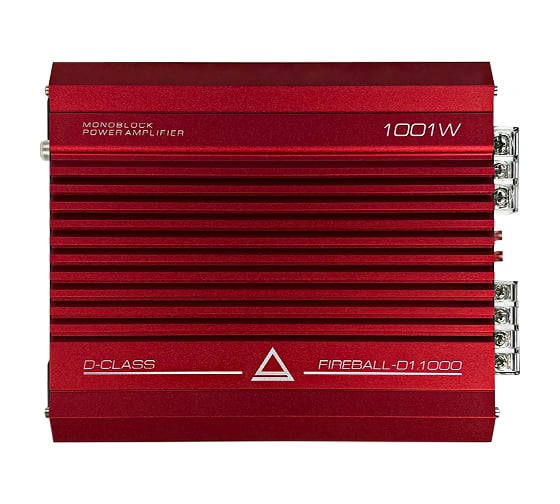 Усилитель мощности 1-канальный AURA 1x1000 W RMS Class D FIREBALL-D1.1000 1