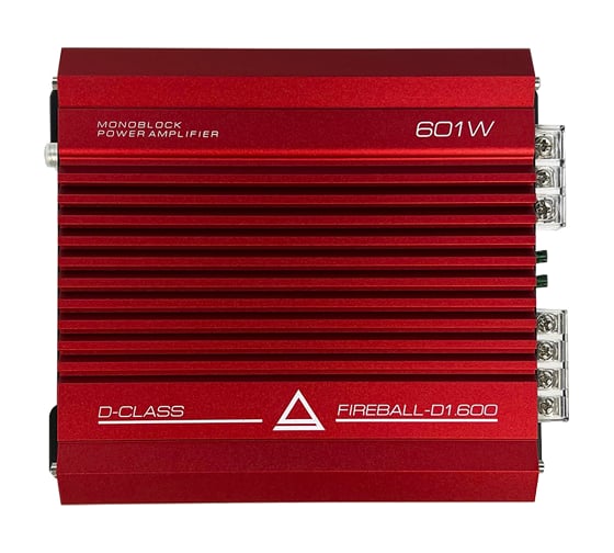 Усилитель мощности 1-канальный AURA 1x600 W RMS Class D FIREBALL-D1.600 1