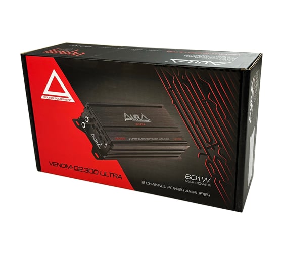 Усилитель мощности 2-канальный AURA 2 x 230 W RMS VENOM-D2.300-ULTRA