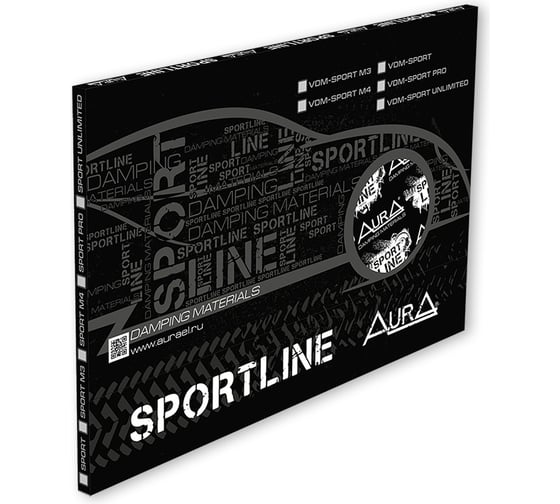 Виброизоляционный материал AURA 3.0 мм, 0.5x0.7 м, 0.35 м2, 10 листов VDM-SPORT-M3