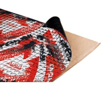 Виброизоляционный материал AURA 1.1 мм + 60 мкм фольга, 600x500 мм, 30 листов VDM-FIREBALL-M1