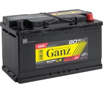 Аккумулятор Ganz PRO-Line AGM 80 А/ч обратный R+ 315x175x190 L4 EN 800 А G4080800