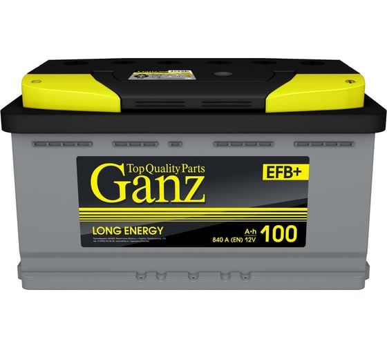 Аккумулятор Ganz EFB 100 А/ч Обратная R+ 352x175x190 EN840 А GAEFB1000