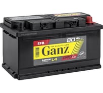 Аккумулятор Ganz PRO-Line EFB 80 А/ч обратный R+ 315x175x175 L4 EN 750 А G3080800