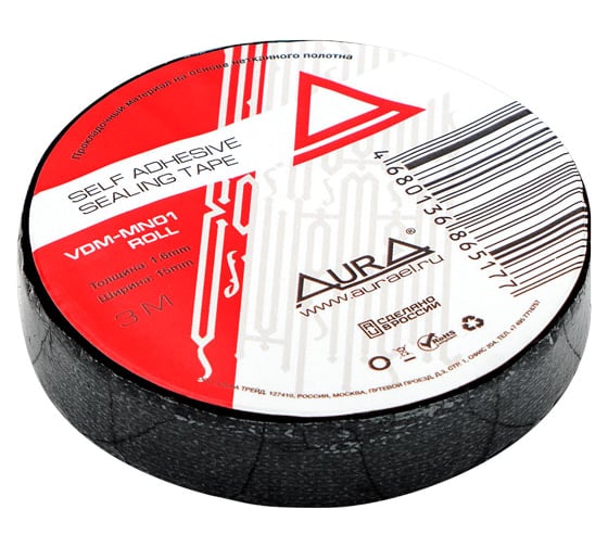 Уплотнительный материал AURA 1.0 мм, лента 15 мм, 3 м VDM-MN01-ROLL