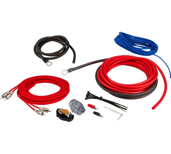 Комплект кабелей для усилителя AURA 2x8AWG 5 метров AMP-4508