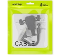 Автомобильный держатель для телефона на присоске Smartbuy Gravity,с гибкой ножкой,диаг. до 6,8" SBCH-5000