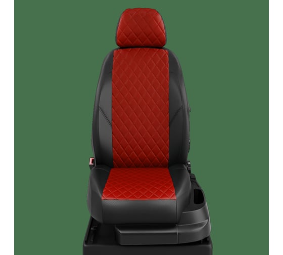 Авточехлы AVTOLIDER1 для Toyota Rav 4 с 2000-2006г. джип 2-выпуск. задние TA27-1002-EC06-R-red 1