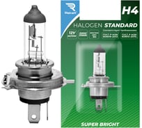 Лампа галогенная Rekzit H4 12V 60/55W P43T Standard Блистер (1 шт в блистере) 90240