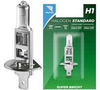 Лампа галогенная Rekzit H1 12V55W Standard Блистер (1 шт в блистере) 90210