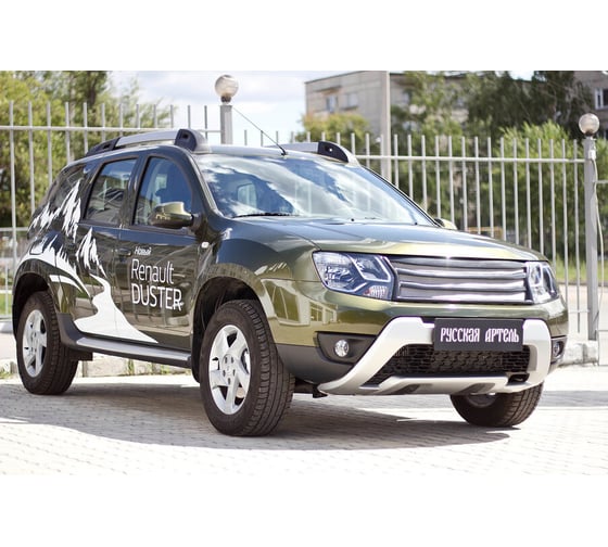 Решетка радиатора Русская Артель, вариант 1 с сеткой металлик Renault Duster 2010- RRRD-016700