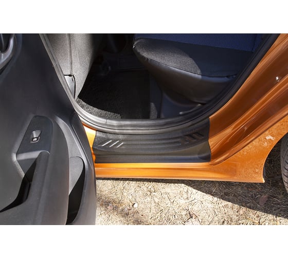 Накладки на внутренние пороги задних дверей Русская Артель для KIA Rio IV 2017- г.в., 2 шт. NK-159522