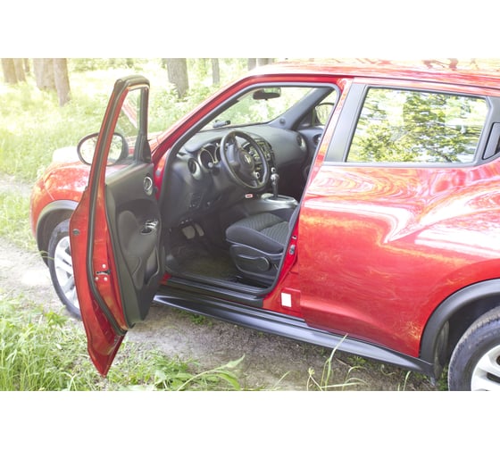 Накладки на внутренние пороги дверей Русская Артель для Nissan Juke 2010-2014 г.в. (YF15) NNJ-009002