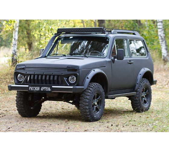 Решетка радиатора Русская Артель с черной сеткой для Lada (ВАЗ) Нива 2121 - RRL-115200