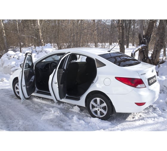 Накладки на внутренние пороги дверей Русская Артель для Hyundai Solaris седан 2010-2014 г.в. NH-156402