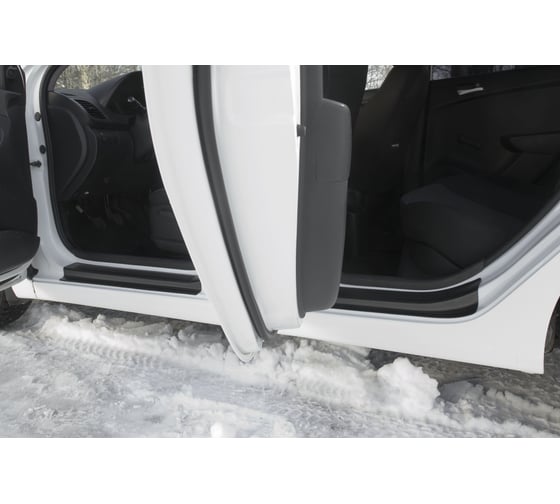 Накладки на внутренние пороги дверей Русская Артель для Hyundai Solaris седан 2010-2014 г.в. NH-156402