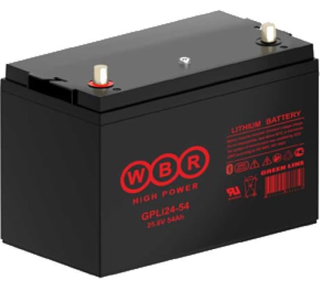 Аккумуляторная батарея литиевая WBR LiFePO4 GPLi24-54 24 В 54 Ач УТ-00002401