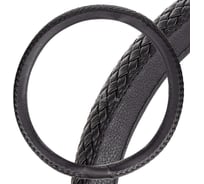 Оплетка экокожа SKYWAY M Real ECO- 7 Черная S01102507