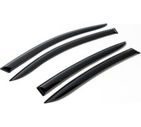 Дефлекторы окон Rival для Hyundai Solaris SD 2010-2017, плоские, листовой ПММА, 4 шт 32305003