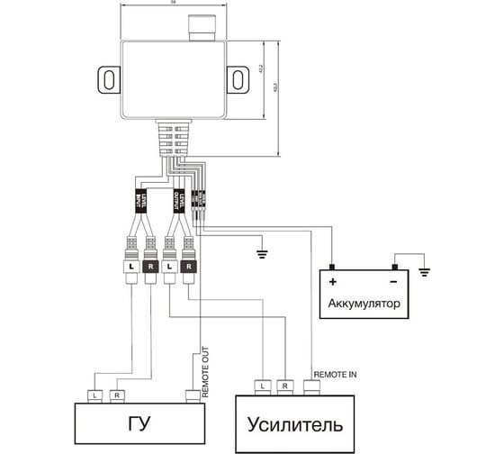 Универсальный выносной регулятор уровня для усилителей AurA ALC-006VU